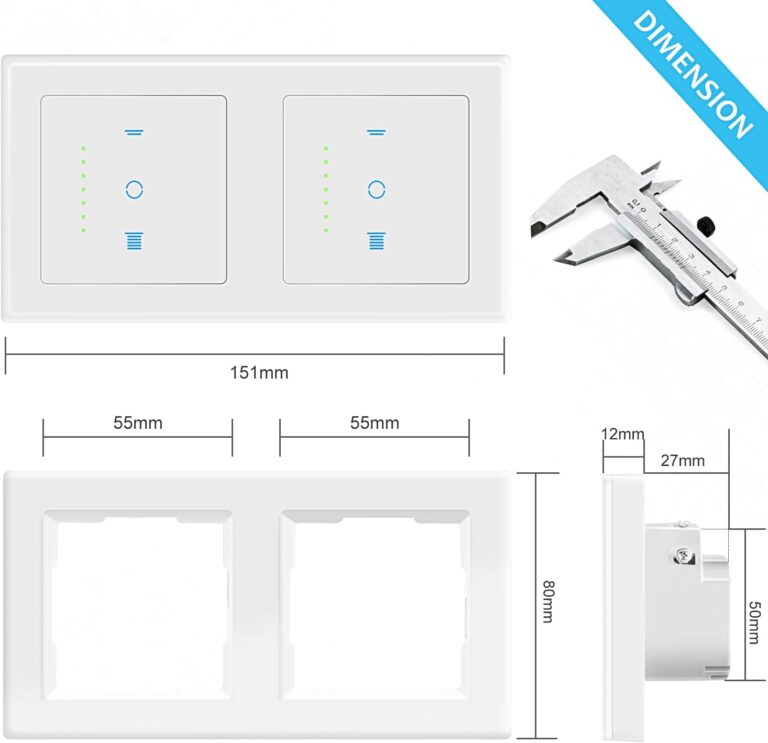 CURRYSMARTER 6Gen WLAN Rollladenschalter 2Fach Currysmarter