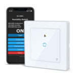CURRYSMARTER TASMOTA Smart-Lichtschalter mit Temperatur- und Feuchtigkeitssensor