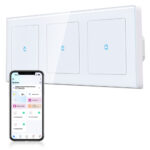 CURRYSMARTER 1Fach 1Weg WLAN Smart Lichtschalter 10A-3Fach
