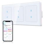 CURRYSMARTER 2Fach 1Weg WLAN Smart Lichtschalter 10A-3Fach