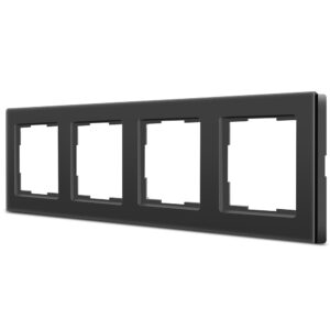 CURRYSMARTER 4Fach Acrylrahmen Schwarz