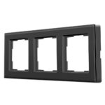 CURRYSMARTER 3Fach Acrylrahmen Schwarz