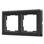 CURRYSMARTER 2Fach Kristallglasrahmen Schwarz