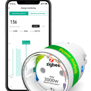 CURRYSMARTER Zigbee Smarte Steckdose mit Strommessung & Energieüberwachung 13A